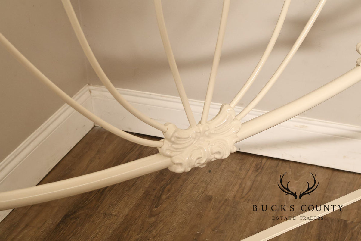 Elliott’s Designs, Inc. Wrought Iron and Brass Queen Bed