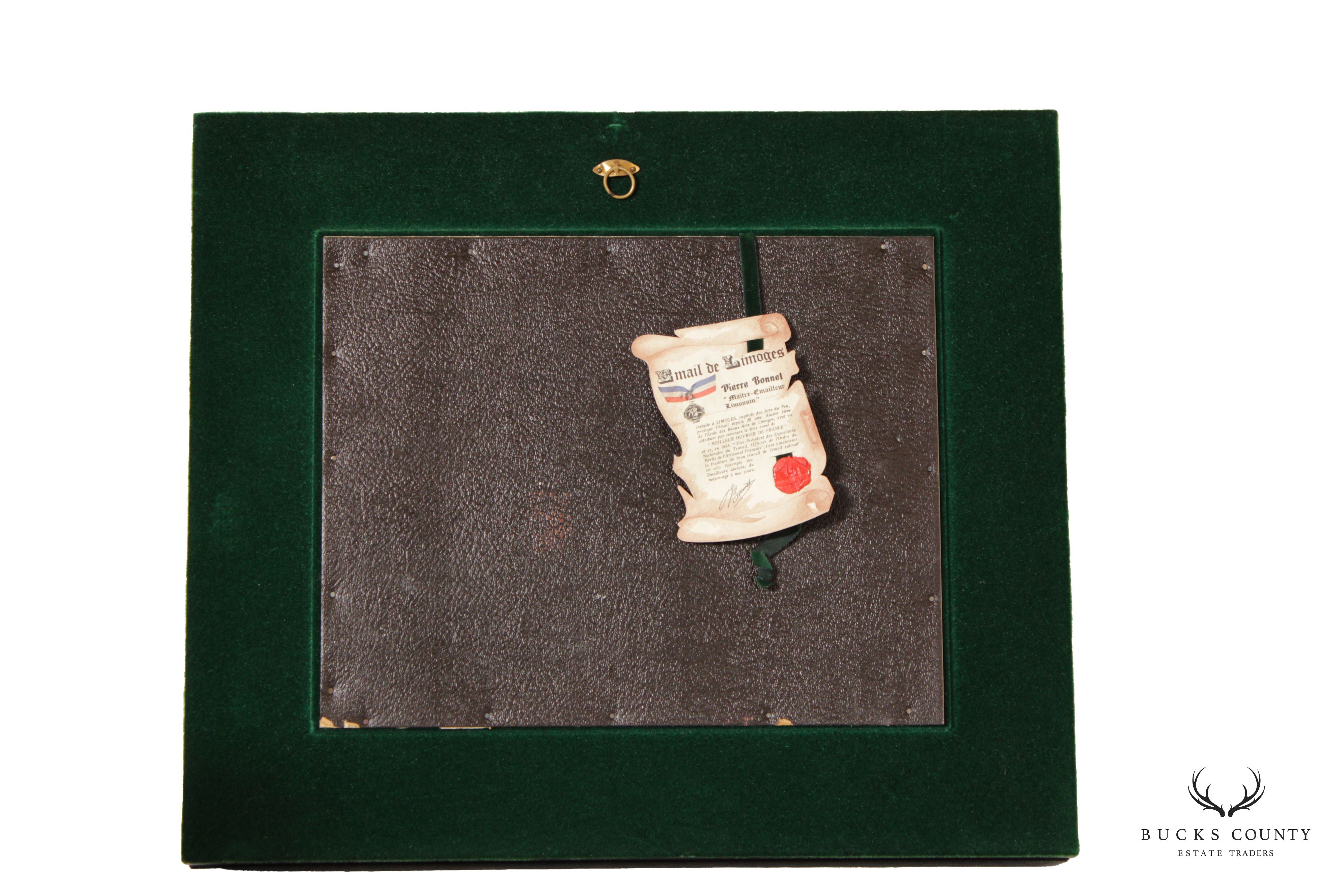 Pierre Bonnet 'The American Revolution' Limoges France Enamel Wall Plaque