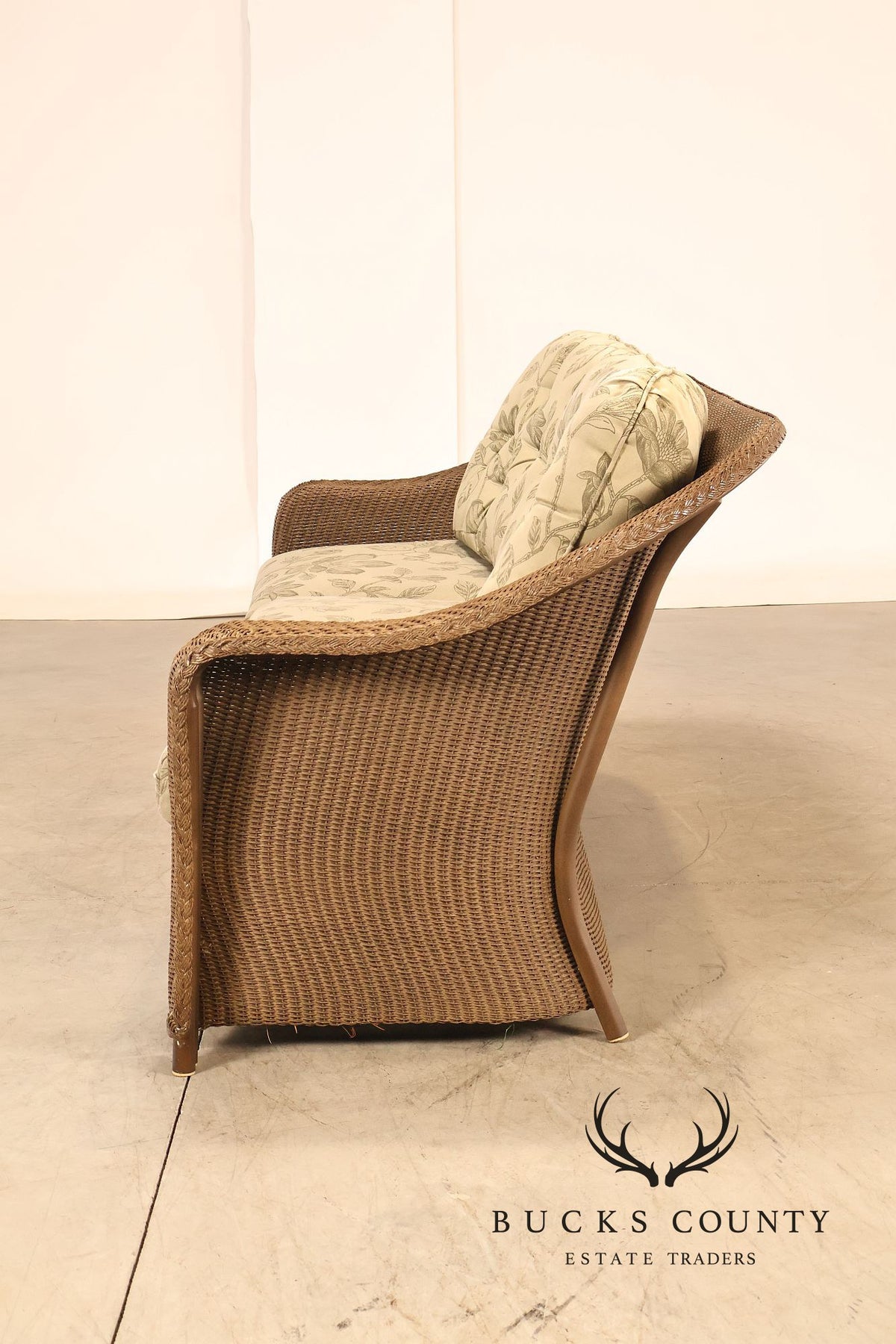 Lloyd Flanders Reflections All-Weather Lloyd Loom Wicker Sofa