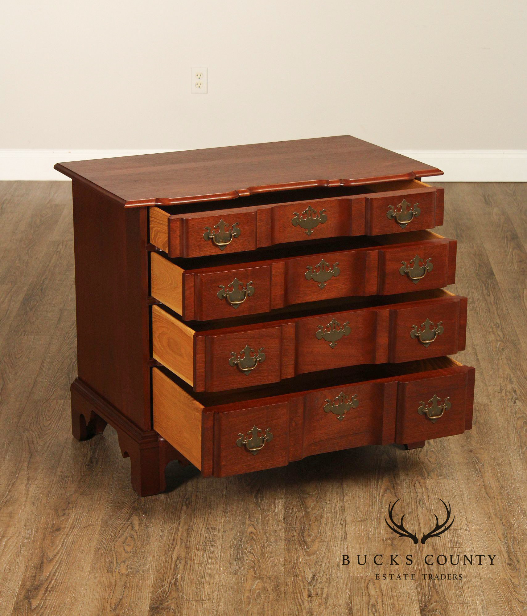 Bartley Collection Mahogany Blockfront Chest of Drawers