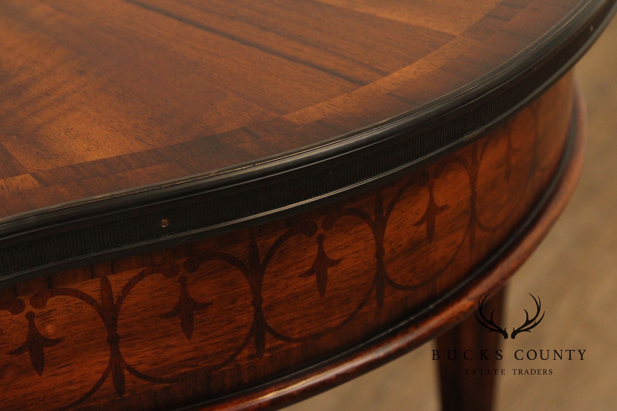 Theodore Alexander Italian Regency Style Inlaid Center Table