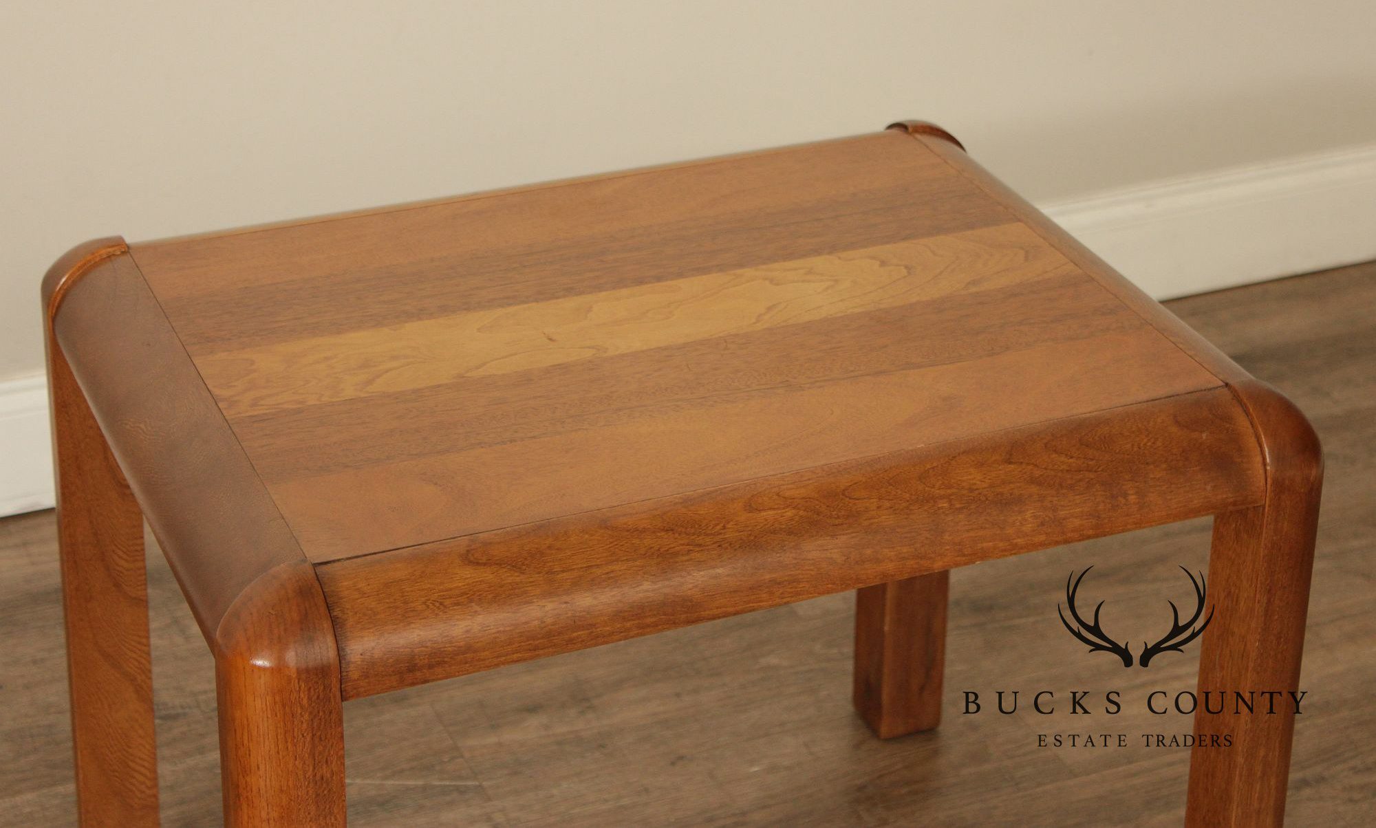 Lane Modern Pair of Teak Side Tables