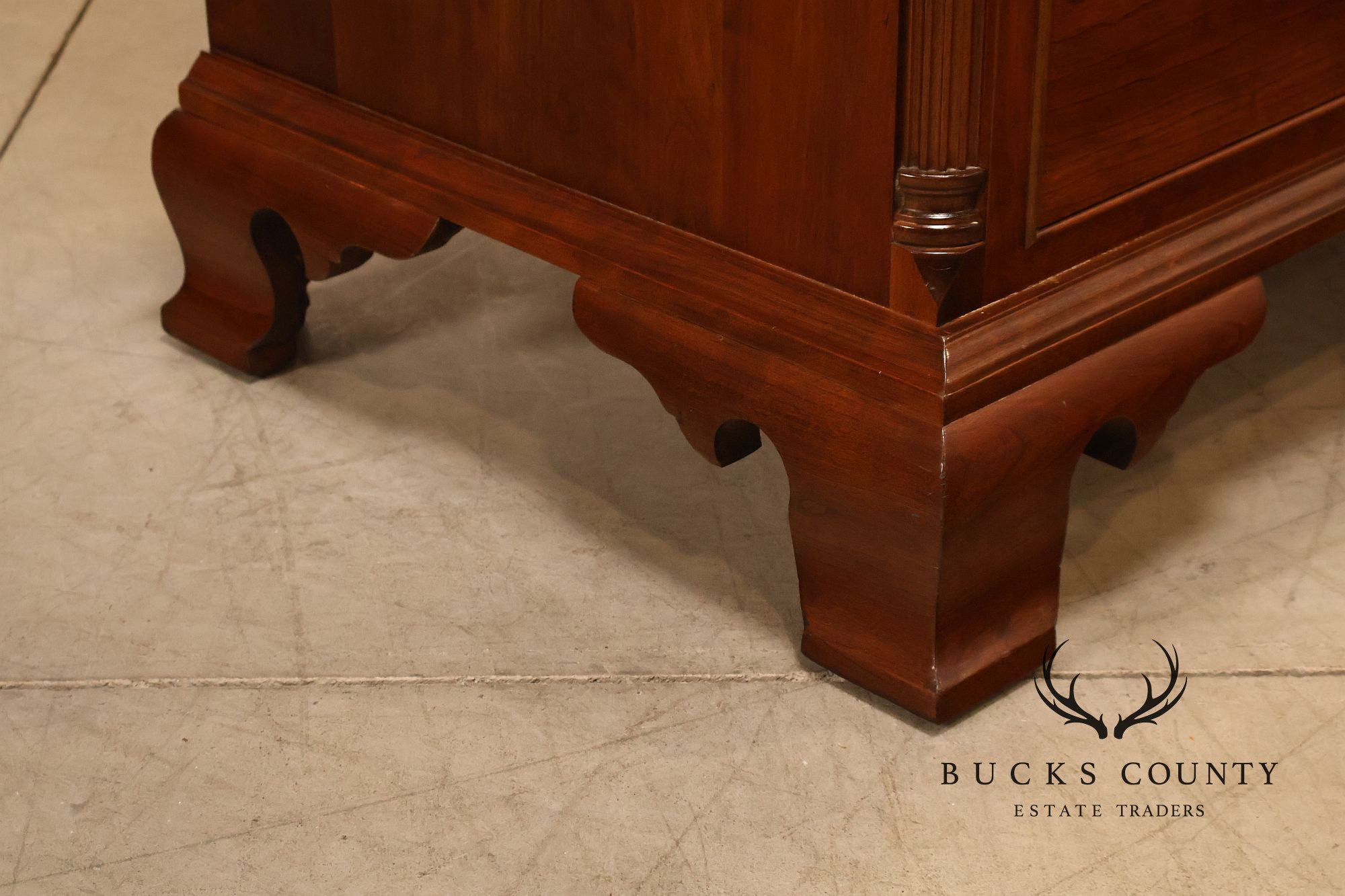 Stickley Chippendale Style Cherry Tall Chest