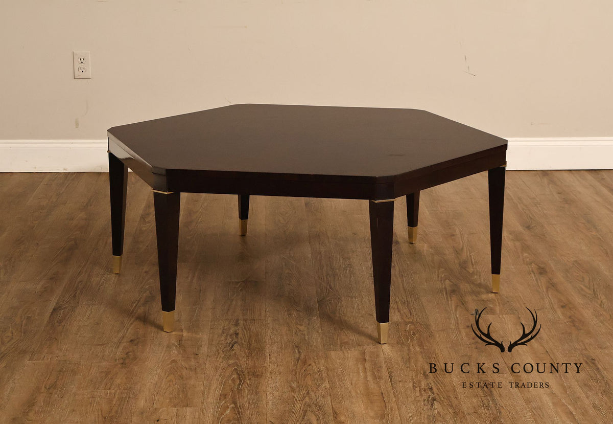 Councill Furniture Hexagonal Glass Top Coffee Table