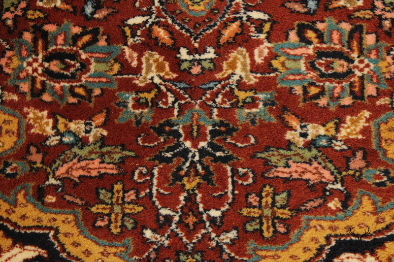 Persian Isfahan Wool Area Rug, 9' x 6'