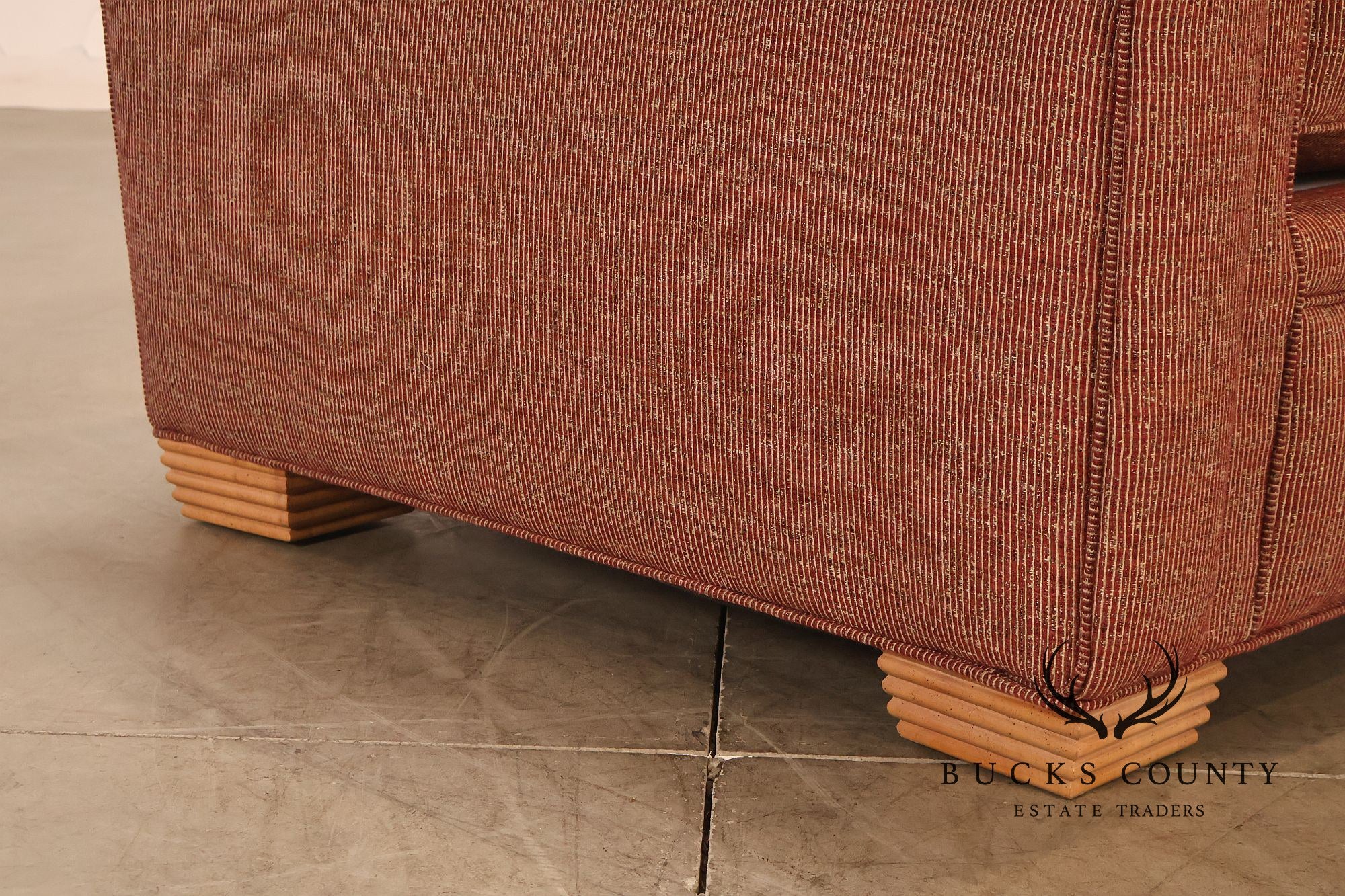 Contemporary Rolled Arm Upholstered Sofa