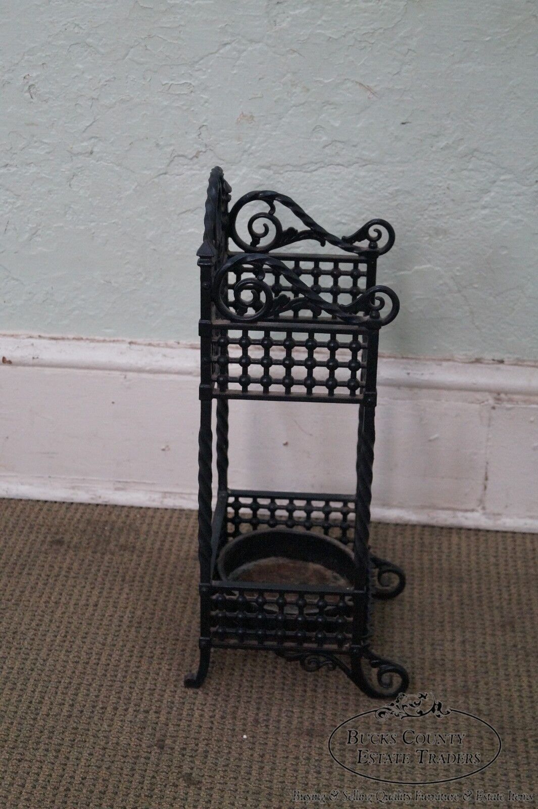 Bradley & Hubbard Antique Cast Iron Cane Stand