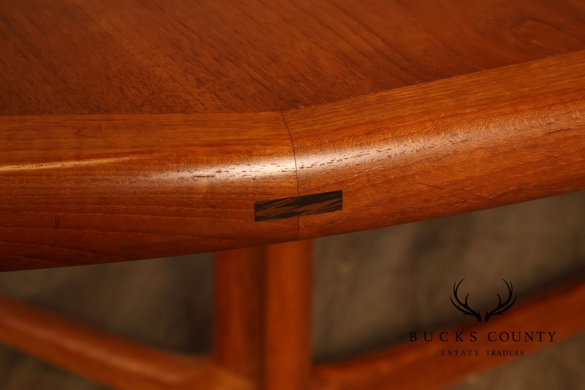 Dyrlund Danish Modern Teak Oval Extension Dining Table
