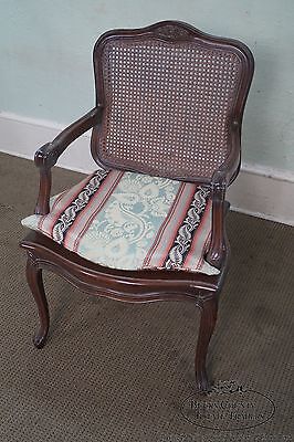 Quality French Louis XV Style Cane Back Arm Chair