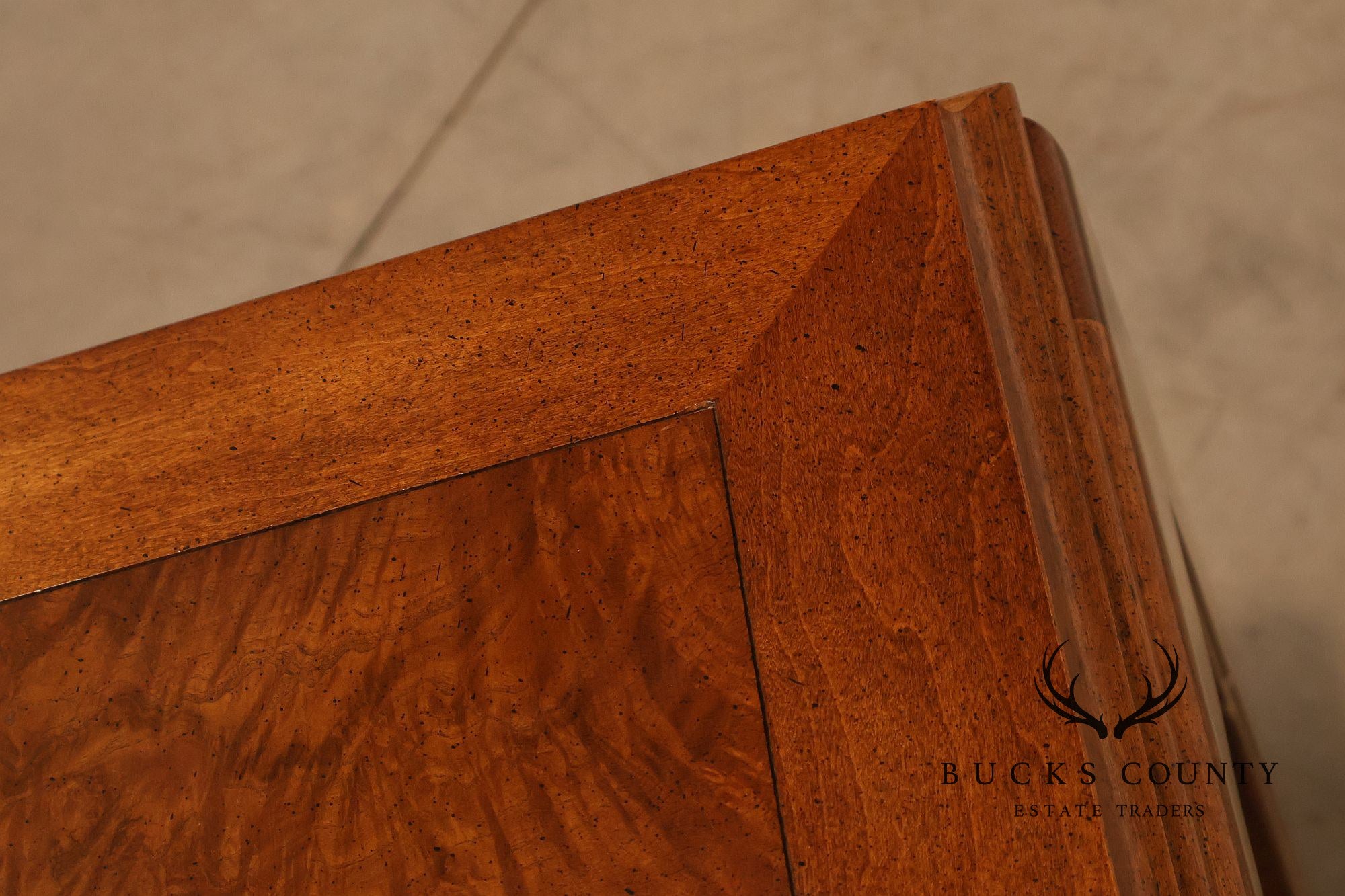 Century Furniture Chin Hua Burl Wood Parsons Expandable Dining Table