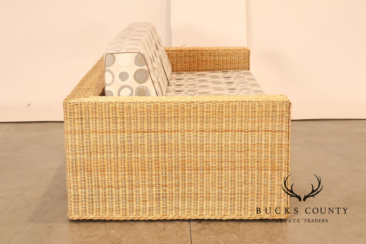 Gunther Lambert Wicker Sofa