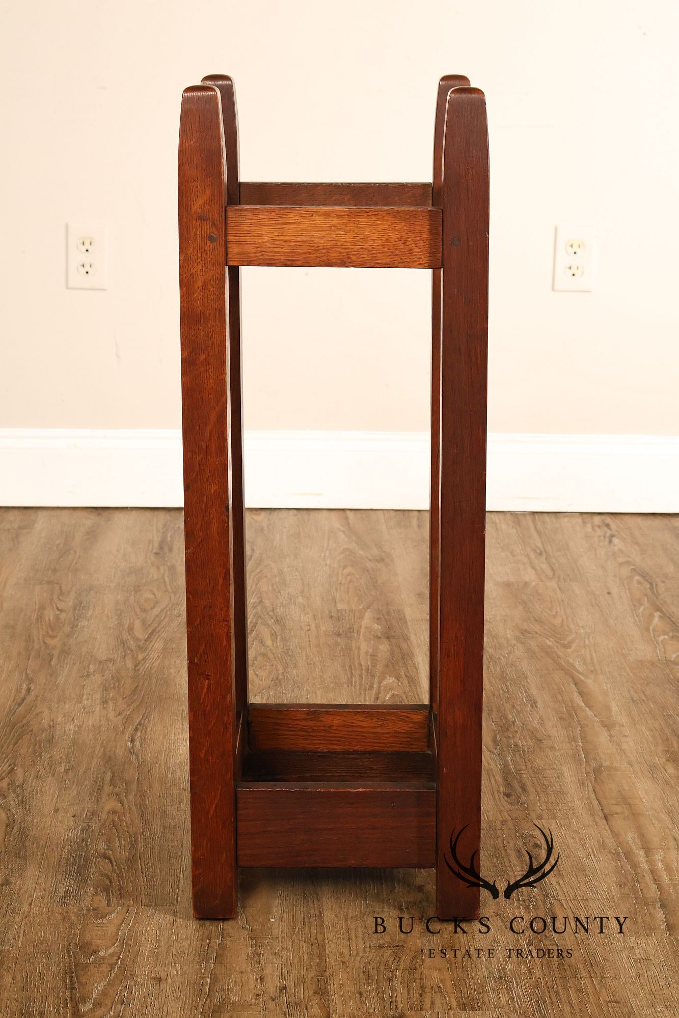 Gustav Stickley Arts And Crafts Oak Umbrella Stand model #54
