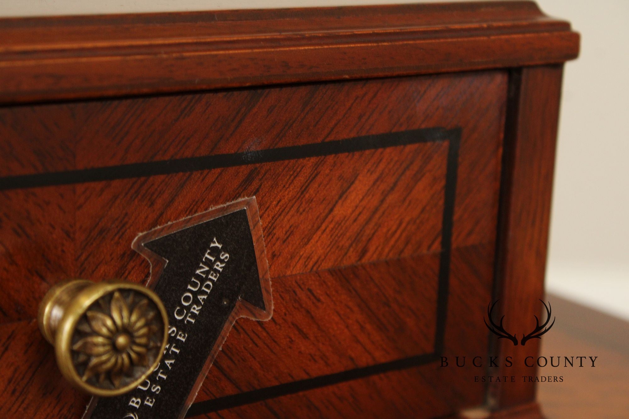 Tobey Furniture Co. Mahogany and Satinwood French Style Vanity