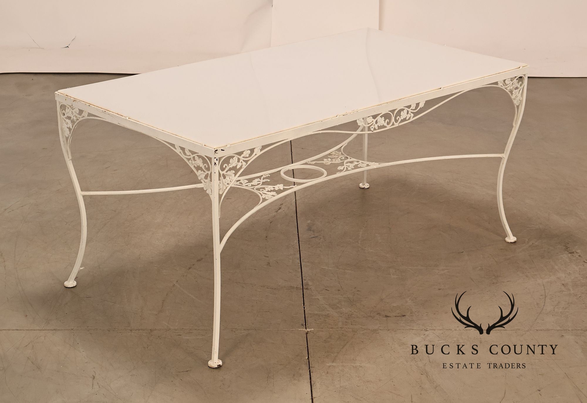 Woodard 'Orleans' Wrought Iron Patio Dining Table