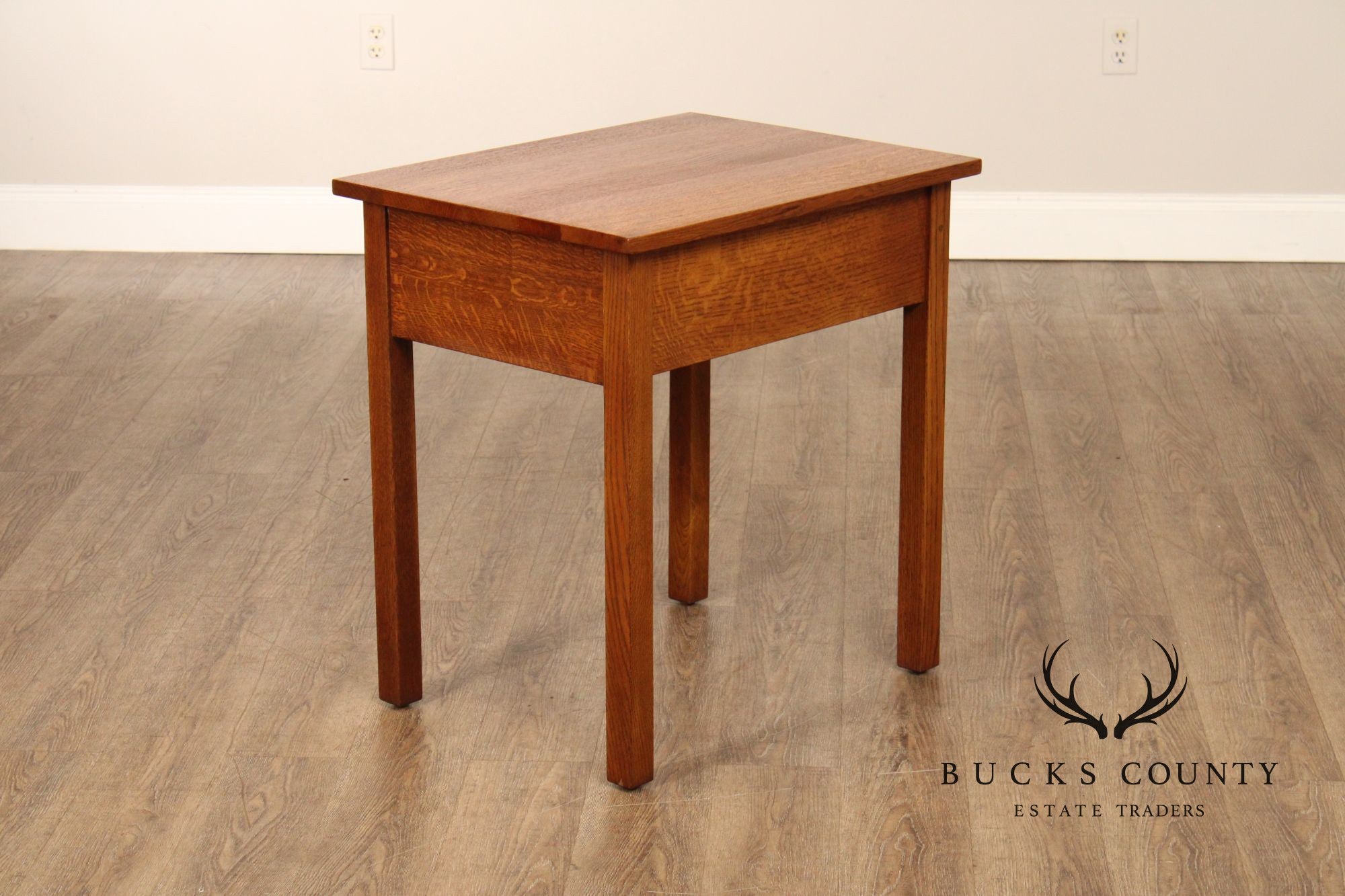 Stickley Mission Collection Oak One Drawer End Table