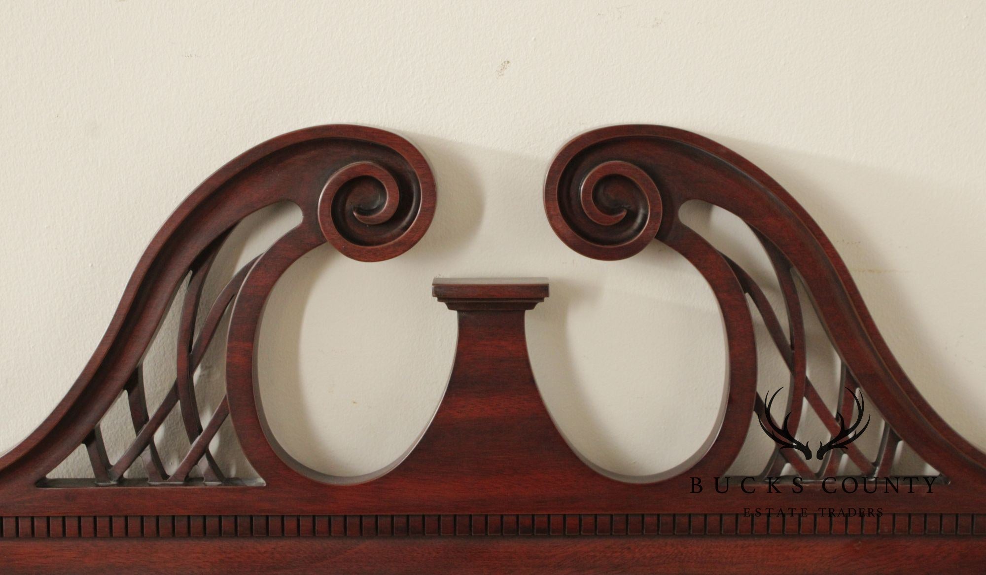 Henkel Harris Georgian Style Mahogany Wall Mirror