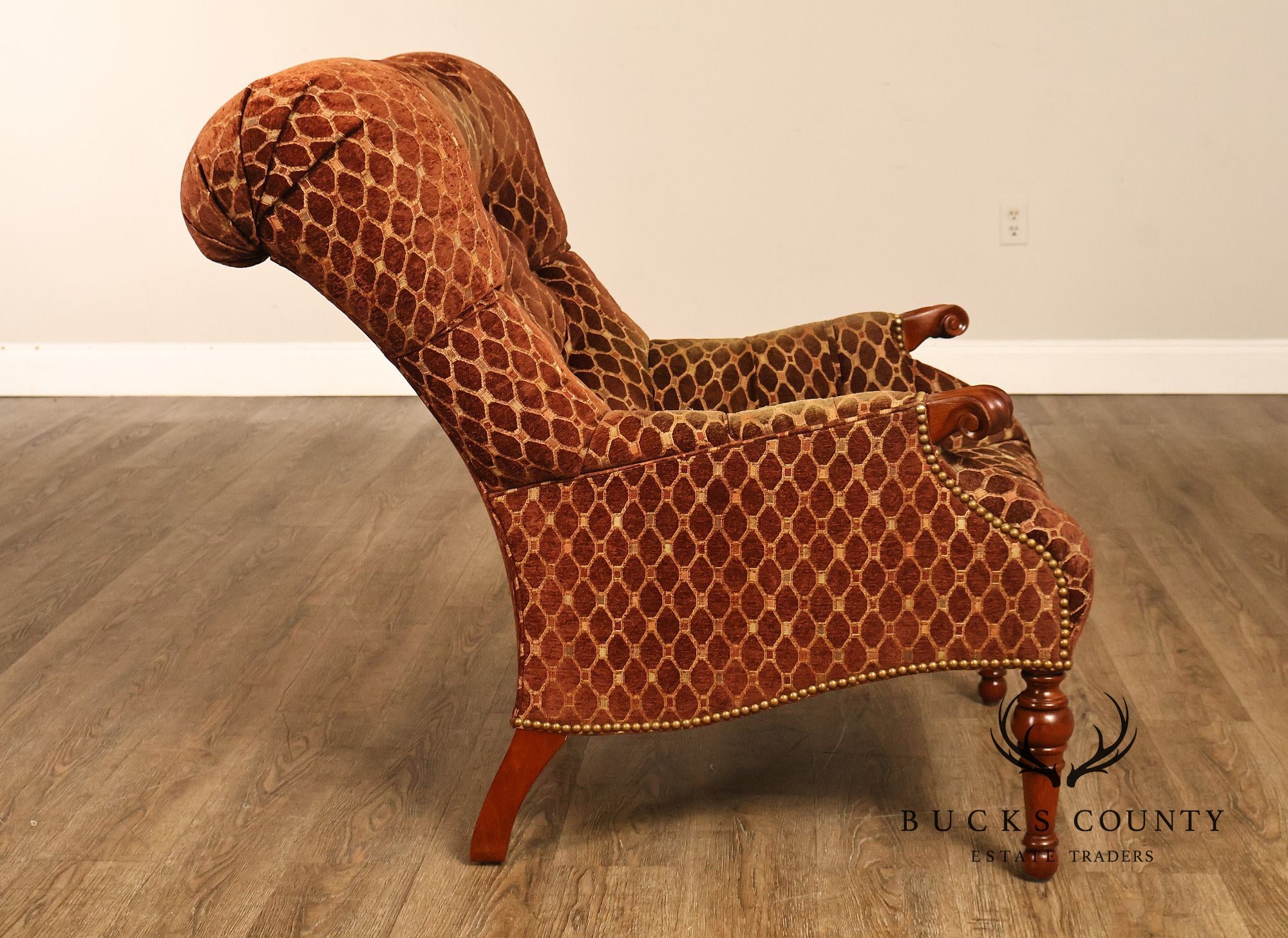 Stickley 'Leopold's Chair' Tufted Upholstered Armchair
