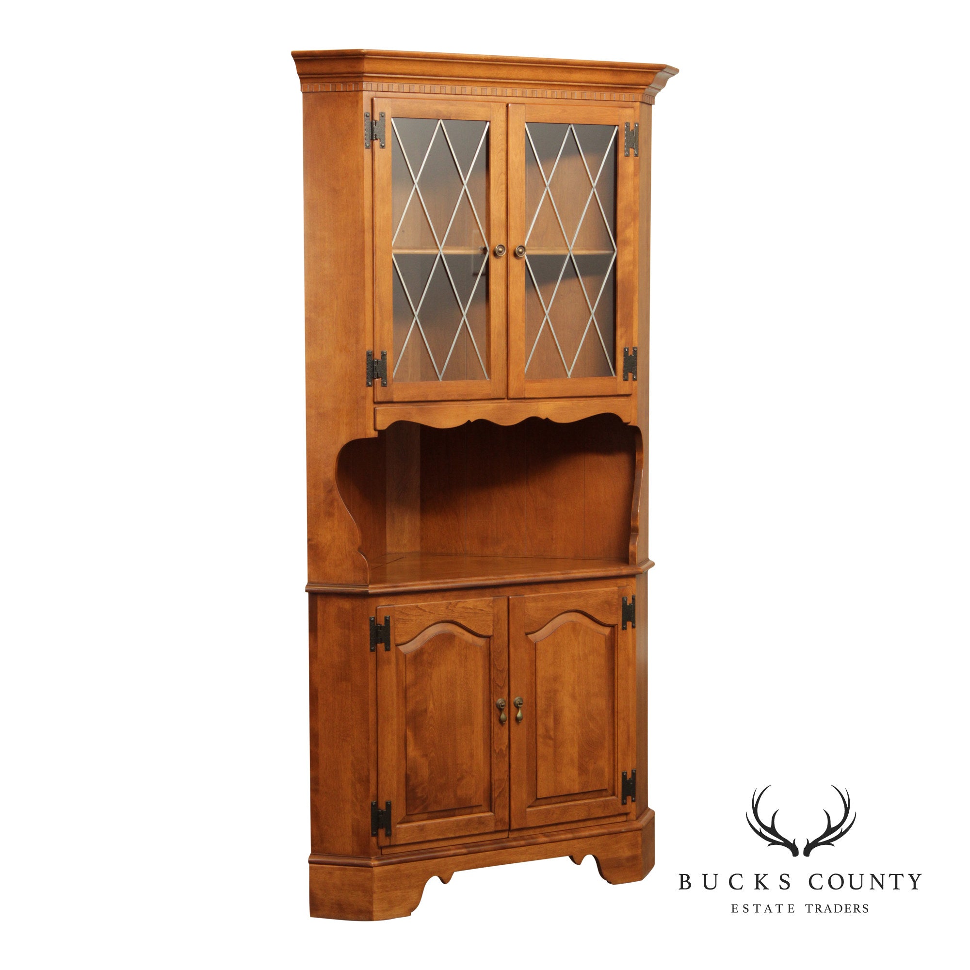 Ethan Allen Heirloom Maple Corner Cabinet