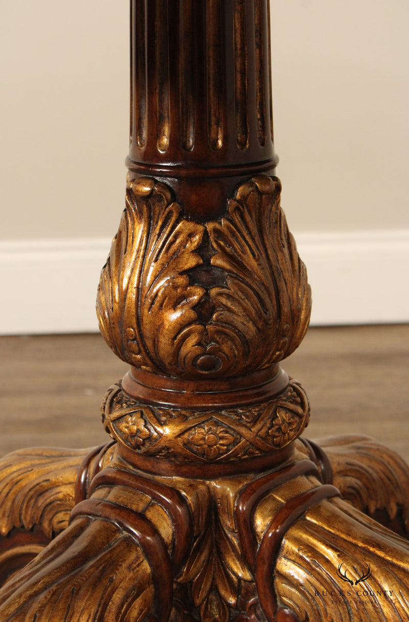 Maitland Smith Georgian Style Pedestal Game Table