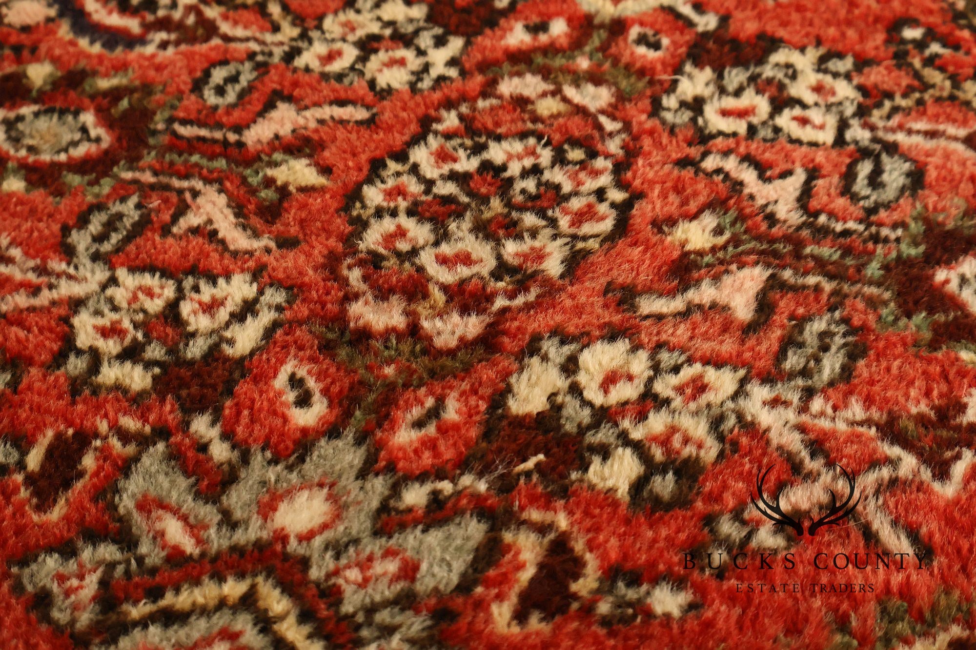 Hamedan Vintage Hand Woven Wool Area Rug