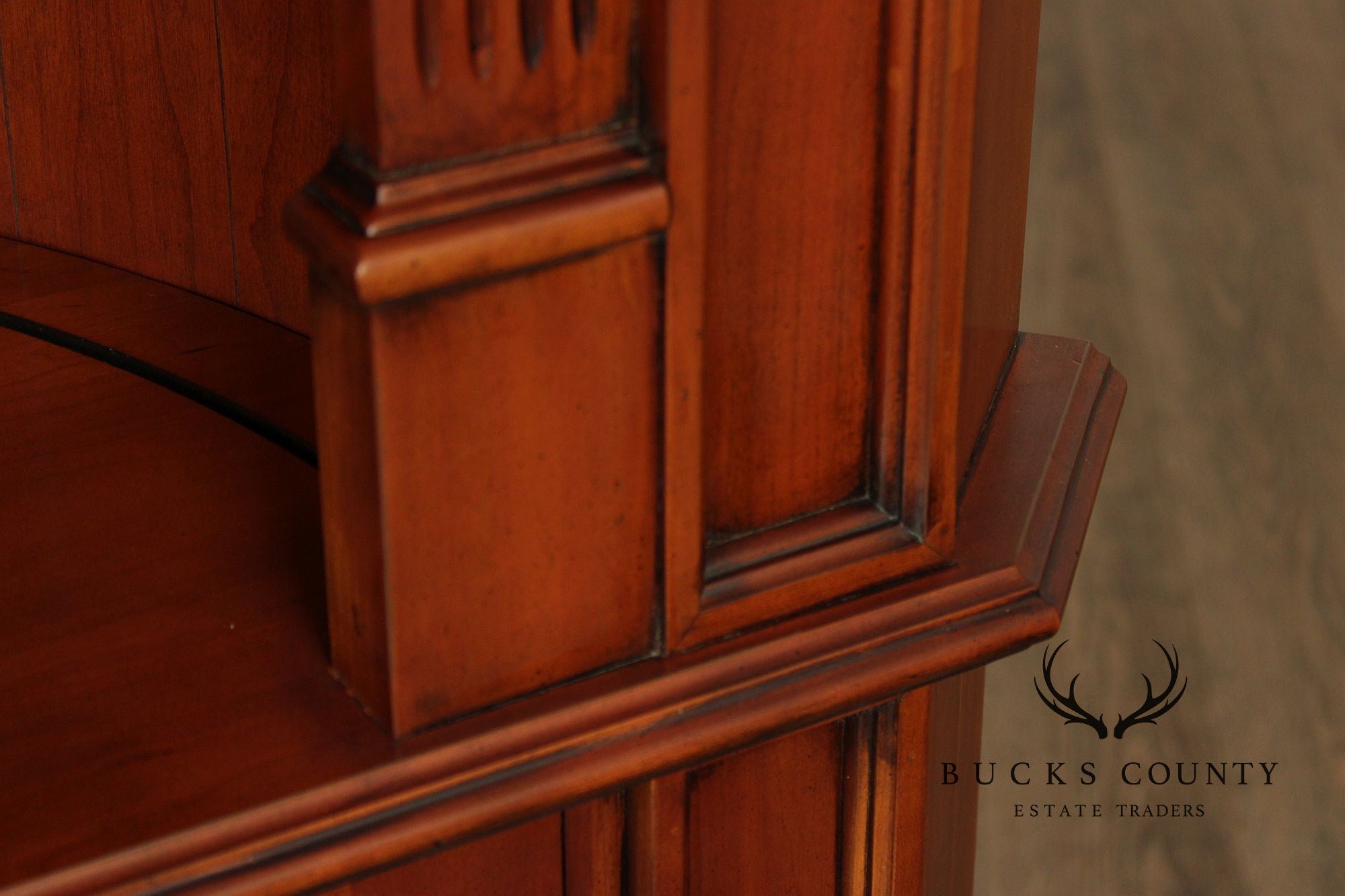 Harden  Chippendale Style Cherry Corner Bookcase