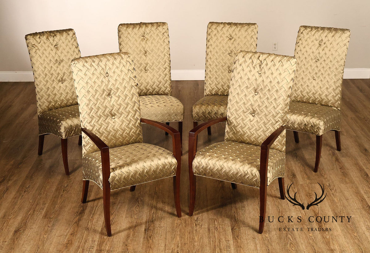 Hickory White Modern Set of Six Upholstered Dining Chairs