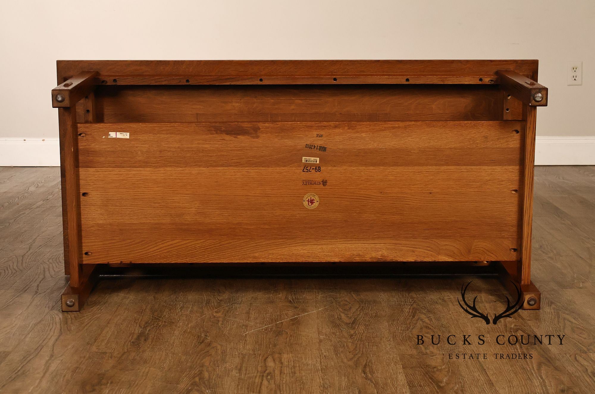 Stickley Mission Collection Oak Spindle Coffee Table