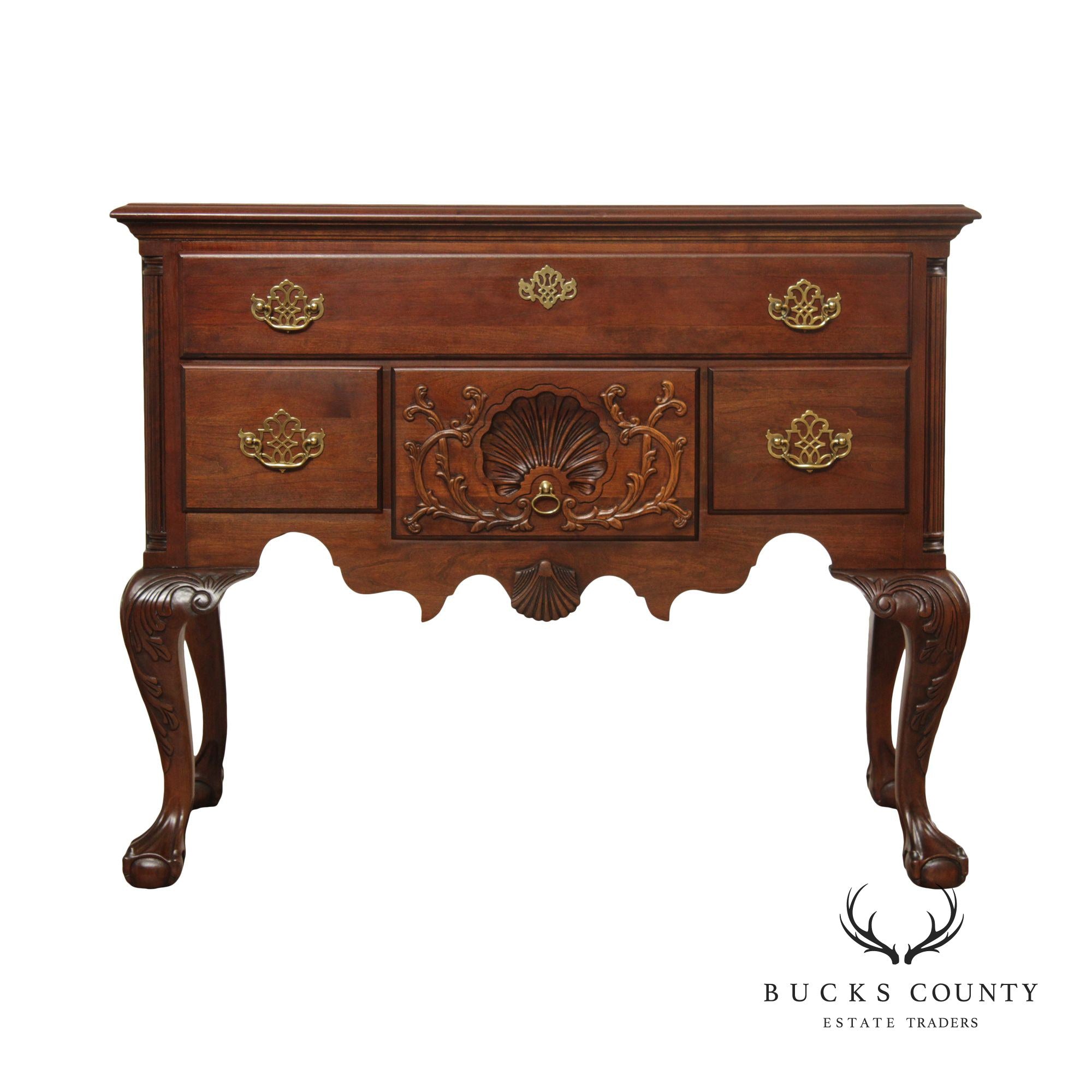 Pennsylvania House Chippendale Style Cherry Lowboy