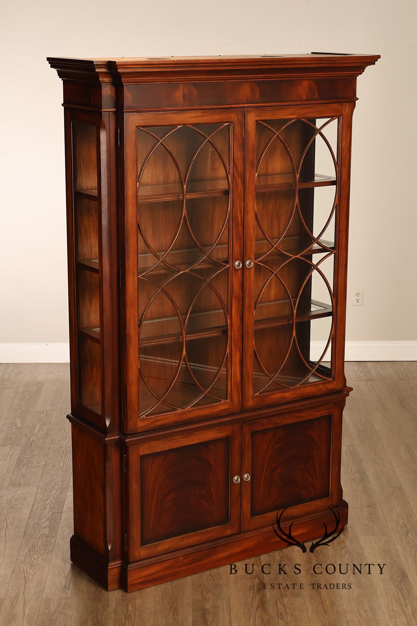 Ethan Allen Newport Collection Mahogany China Cabinet