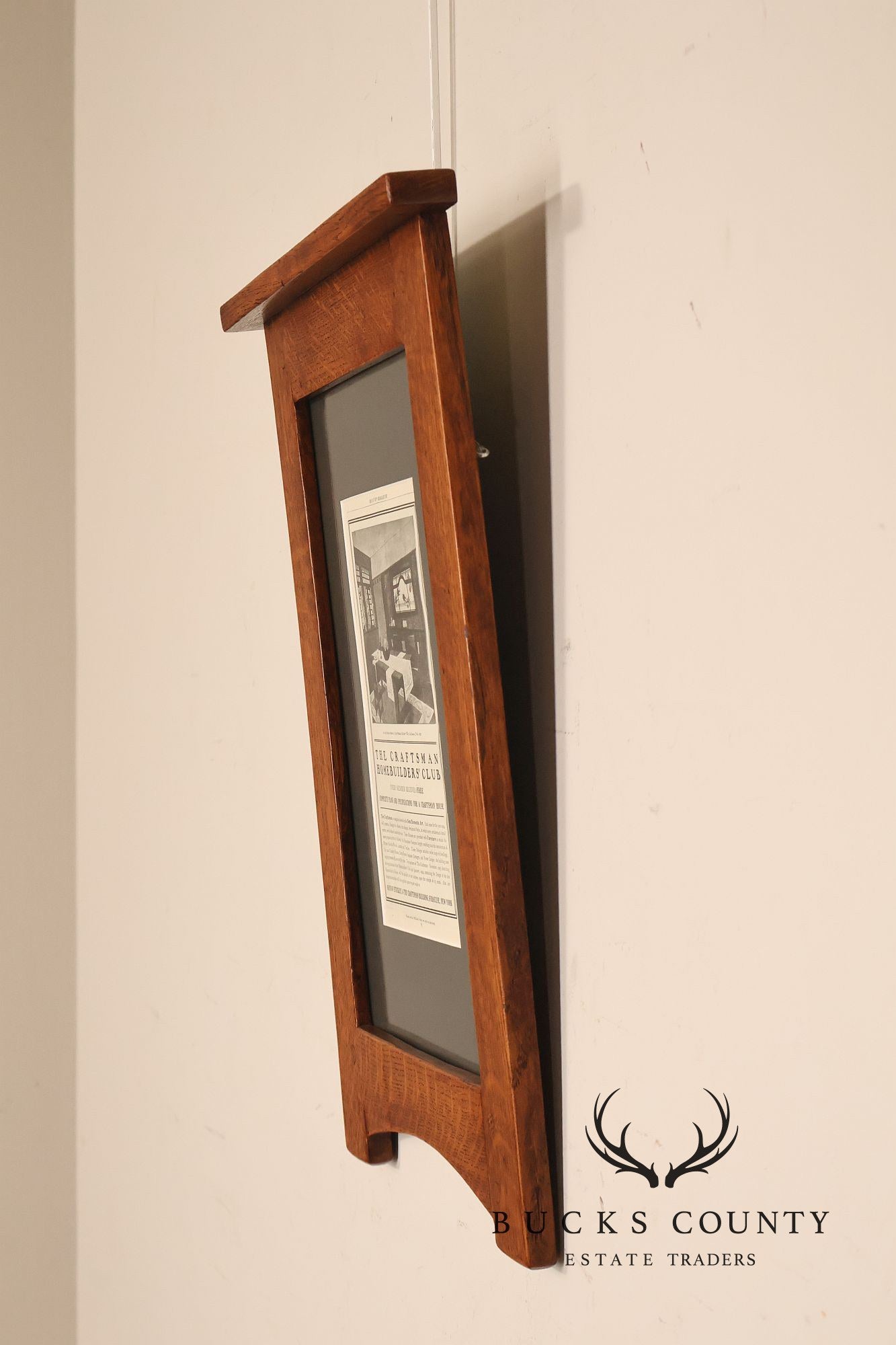 Arts And Crafts Mission Style Quarter Sawn Oak Framed Craftsman Print