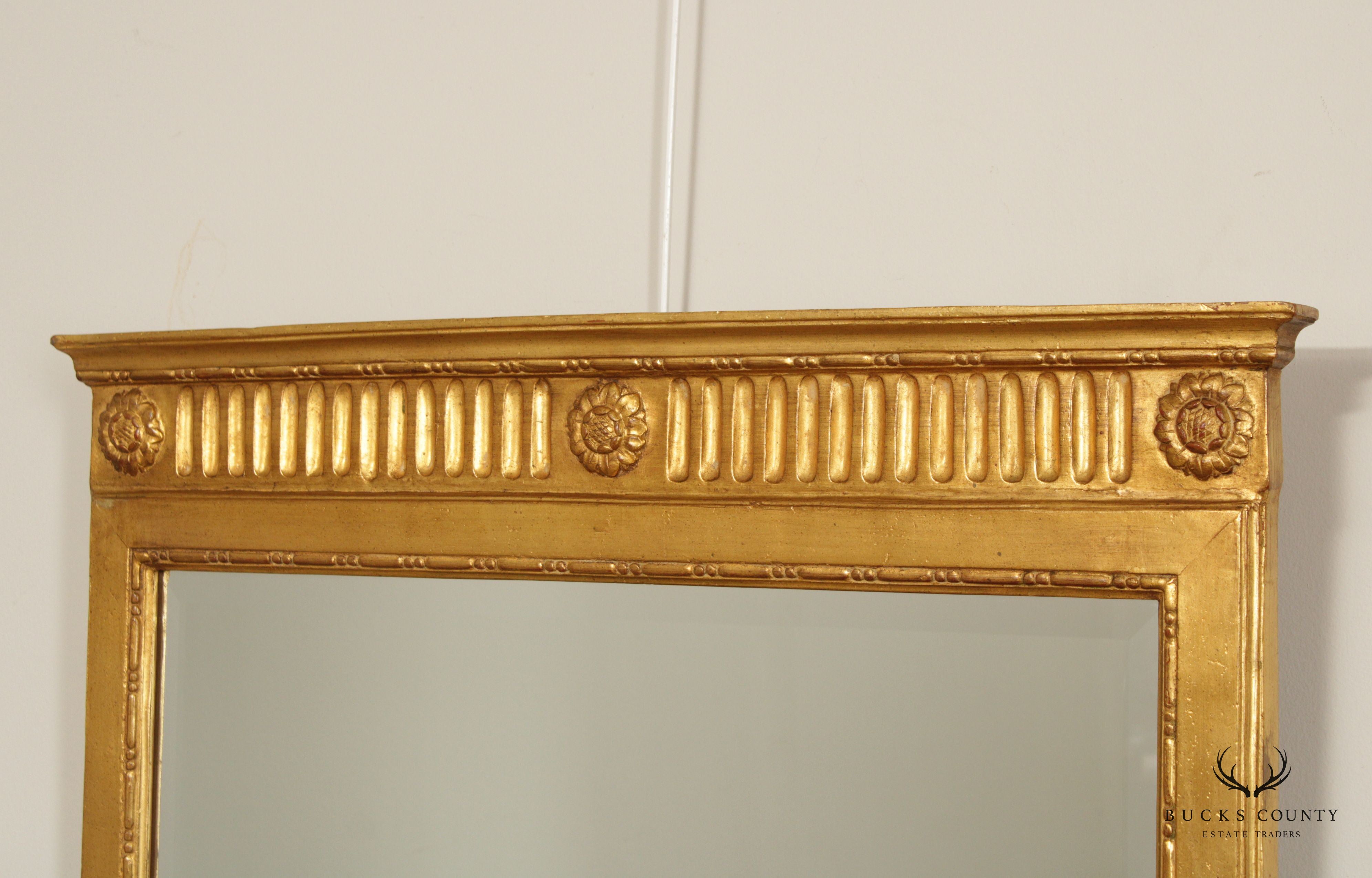 Carvers' Guild 'Newport' Giltwood Trumeau Mirror