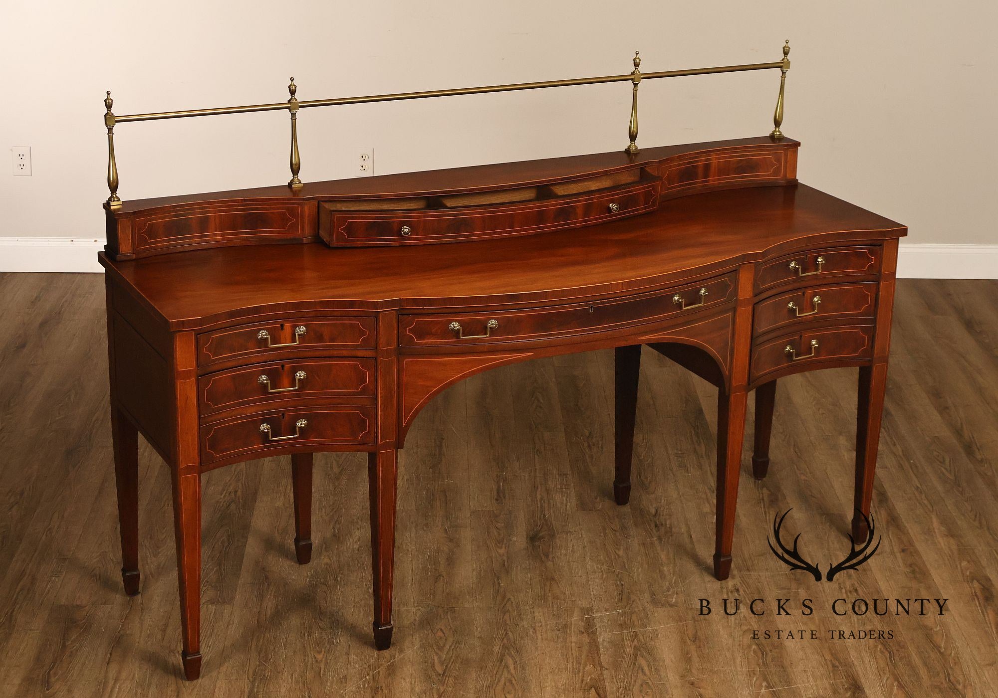 1940's Baker Regency Style Mahogany Sideboard