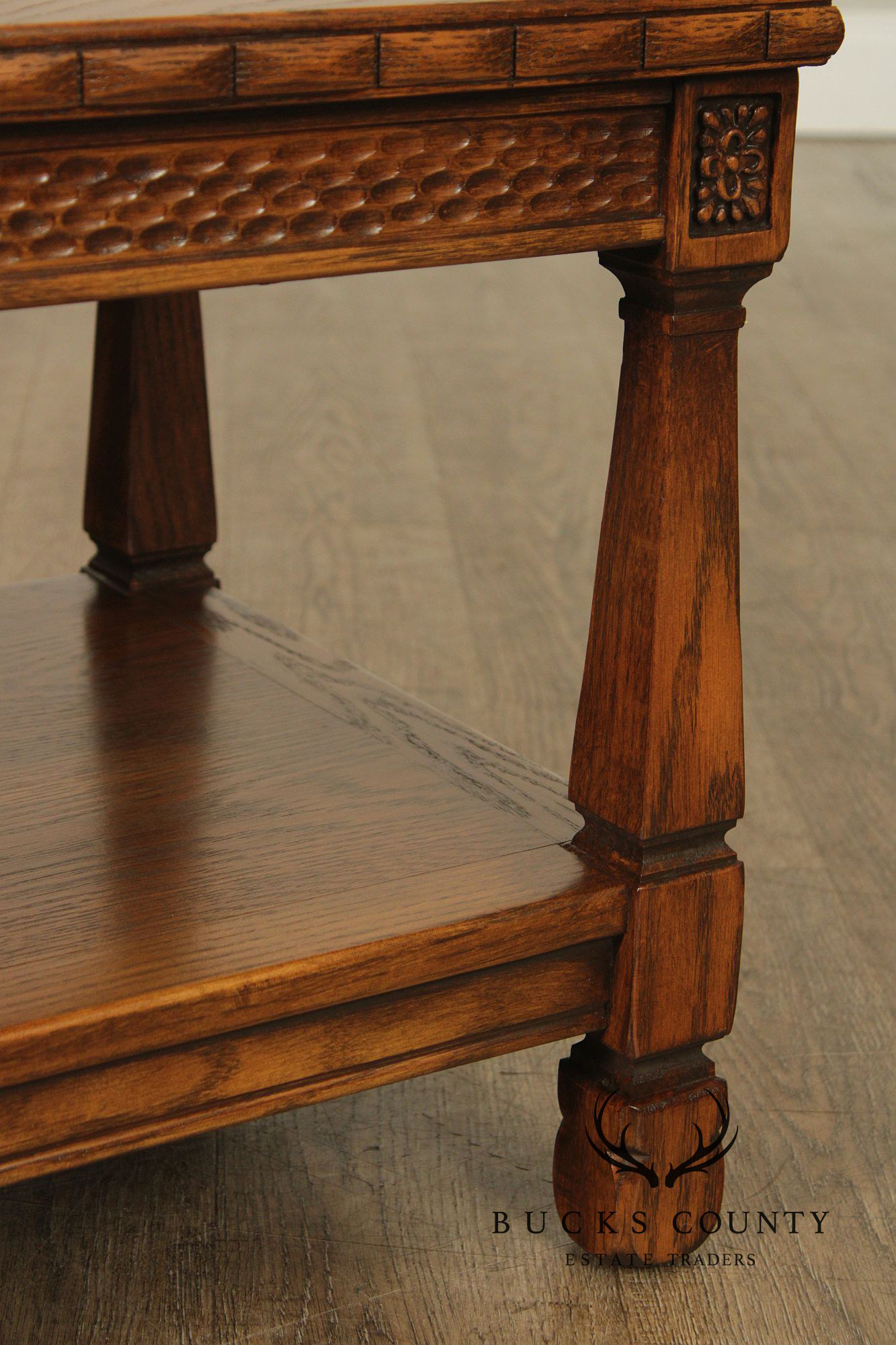 Romweber Viking Oak Two-Tier End Table