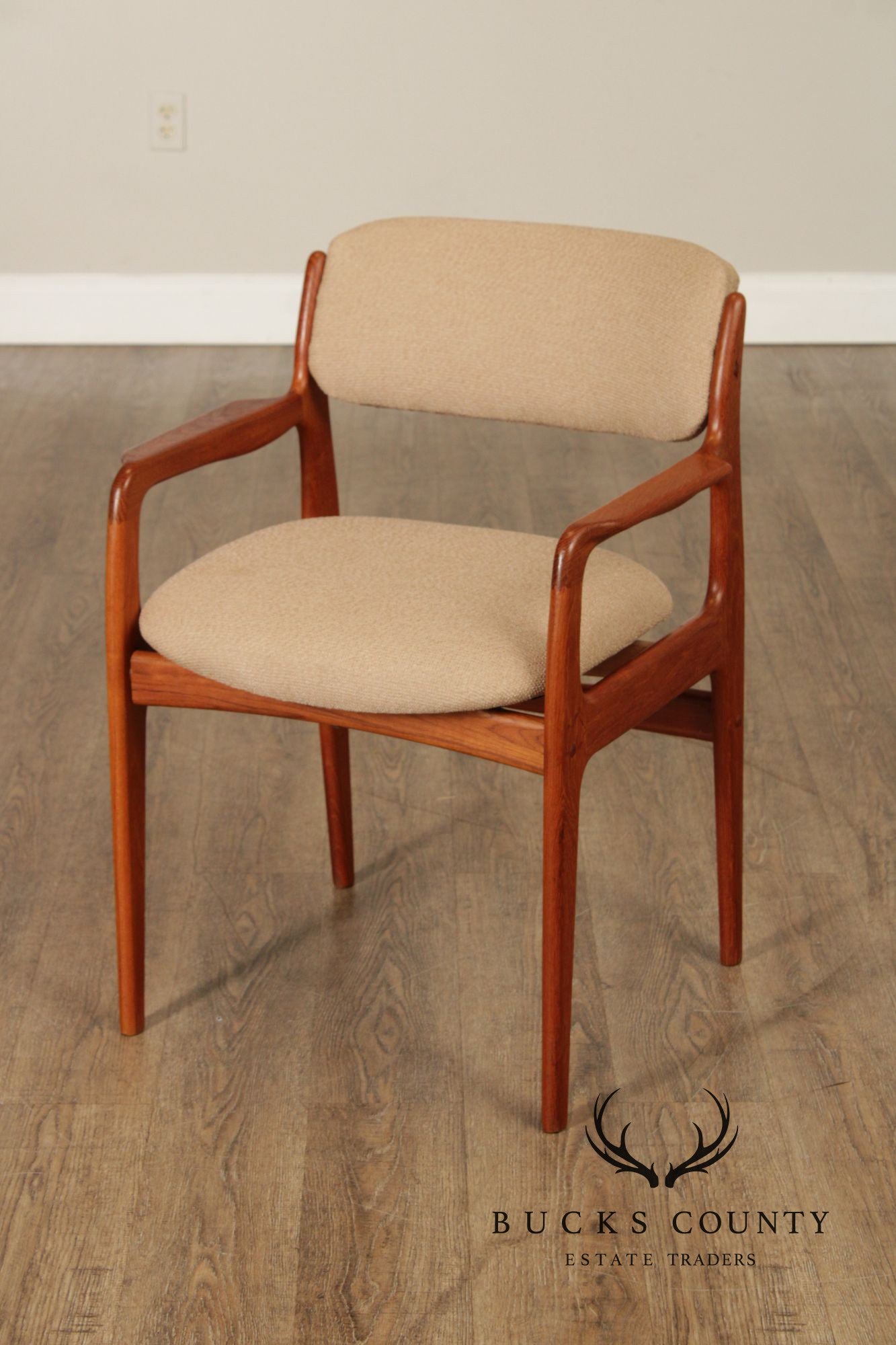 Benny Linden Danish Modern Style Pair of Teak Armchairs