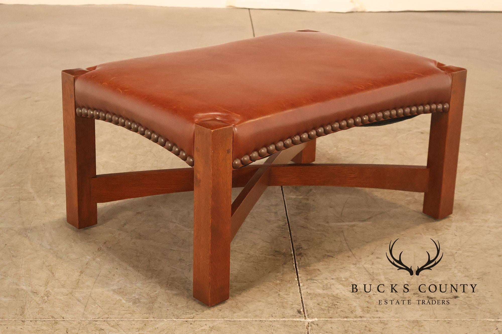 Stickley Mission Collection 25th Anniversary Limited Edition Dalai Lama Eastwood Chair & Ottoman No. 45/100