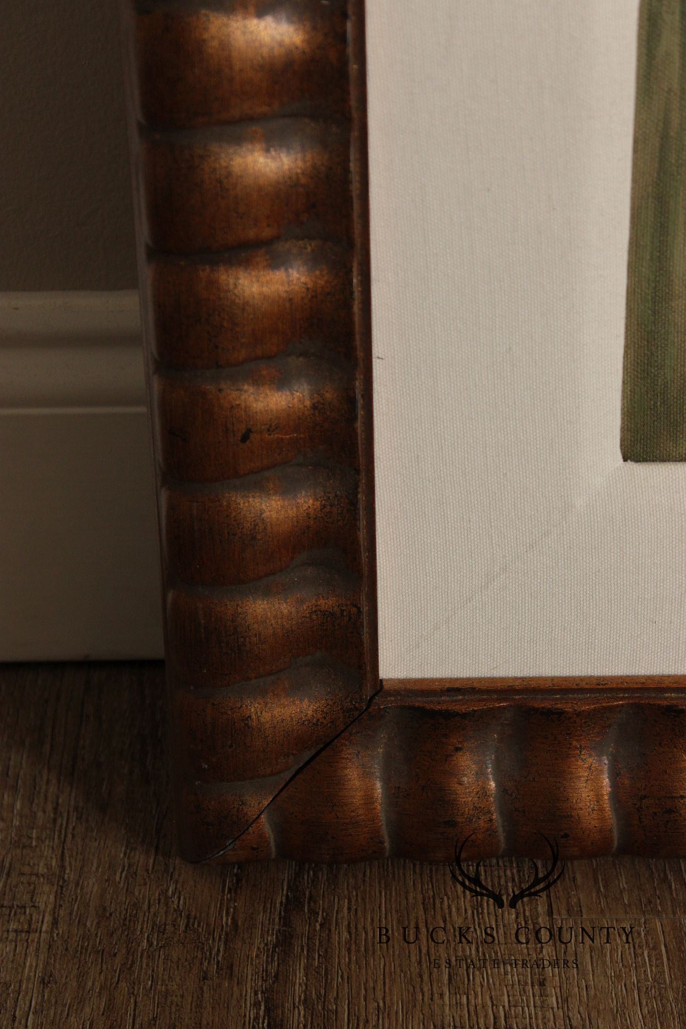 C. Williams Large Framed Oil Painting, White Shirts