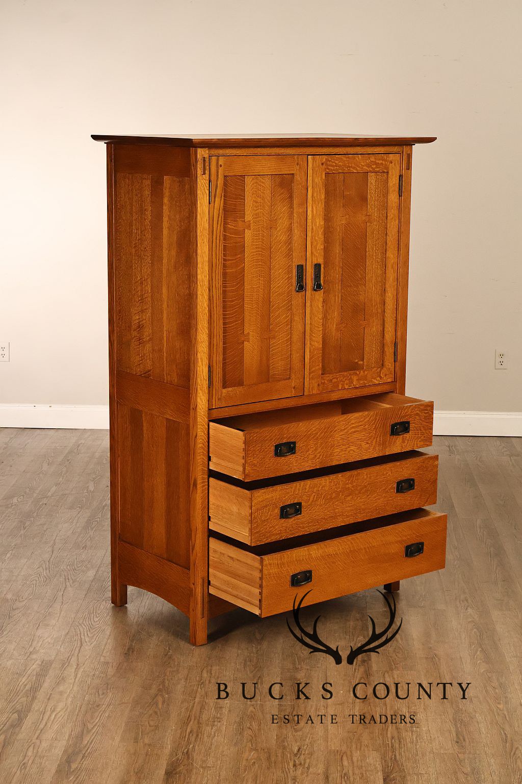 Stickley Mission Collection Oak Door Chest