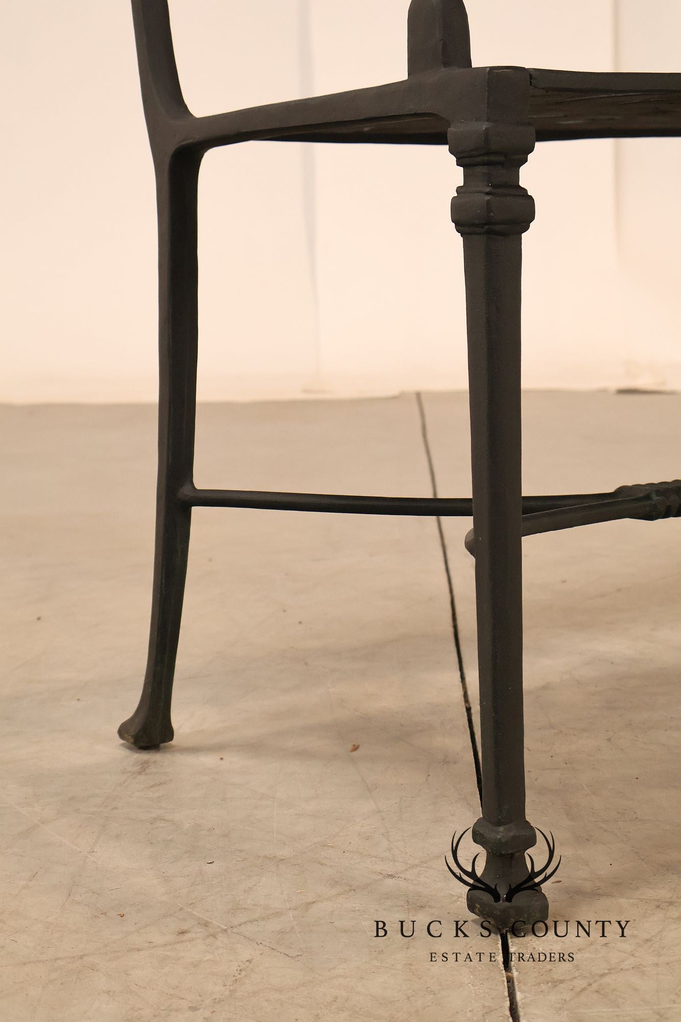 Cast Aluminum Outdoor Dining Set With Pierced Decoration