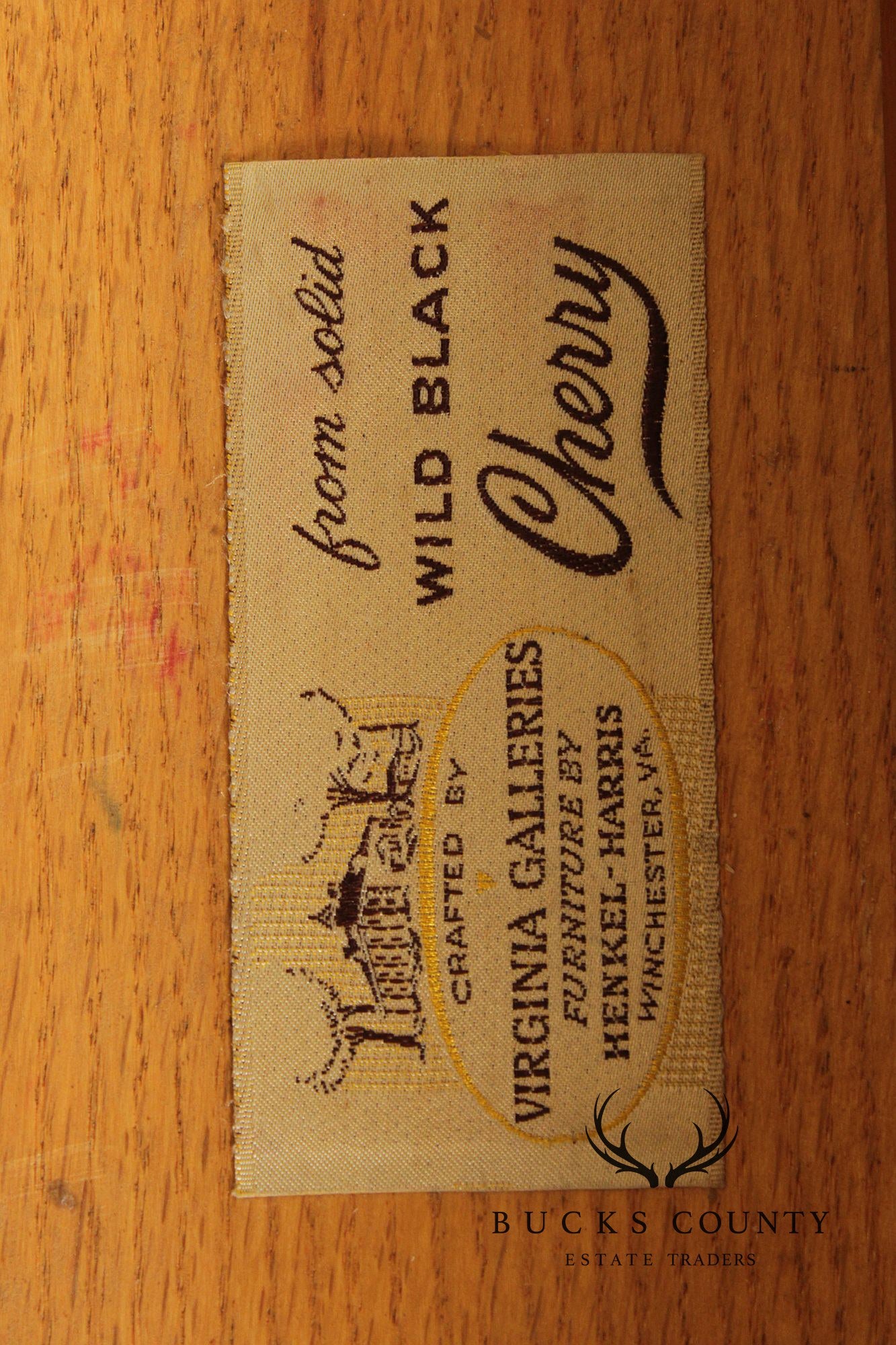 Henkel Harris Solid Wild Black Cherry Queen Anne Lowboy