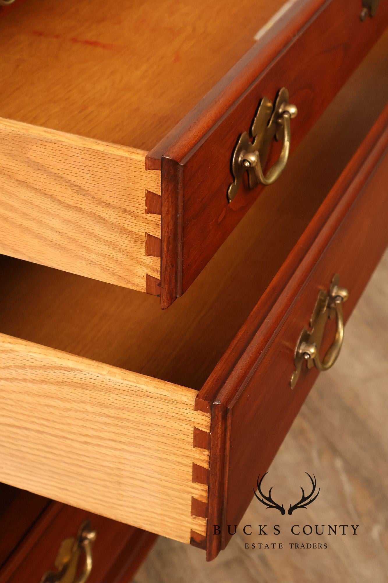 Henkel Harris Chippendale Style Cherry Bachelor's Chest