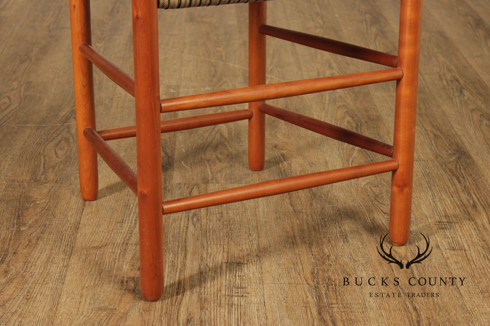 Ian Ingersoll Shaker Style Set of Eight Cherry Dining Chairs