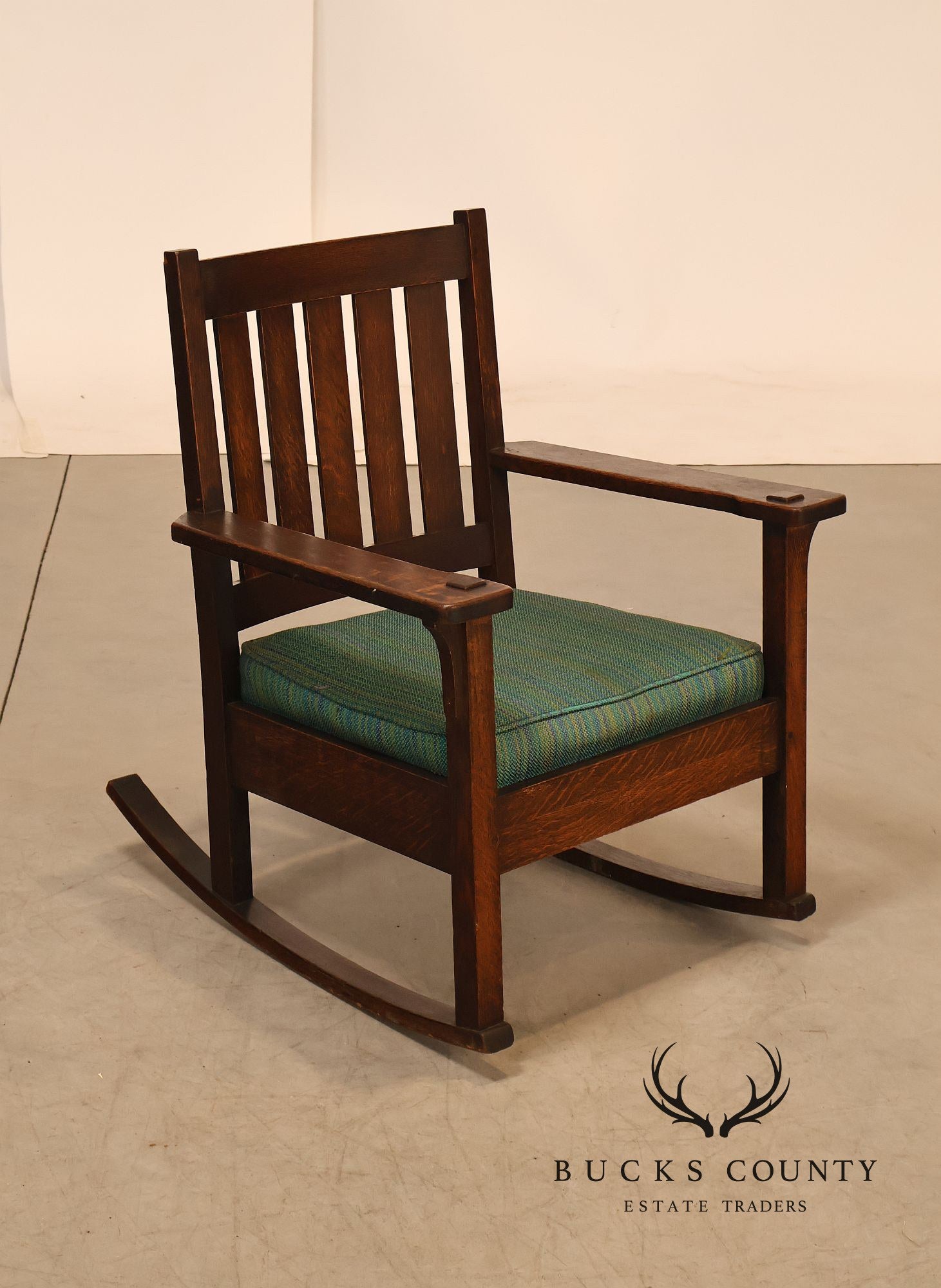 Antique Stickley Brothers Mission Oak Rocking Chair
