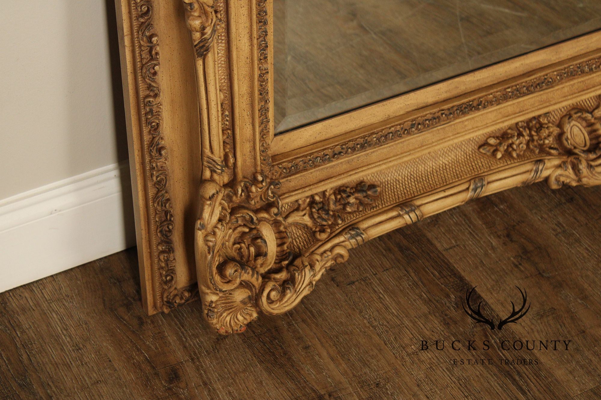 Timeless Reflections Baroque Style Gilt Framed Wall Mirror