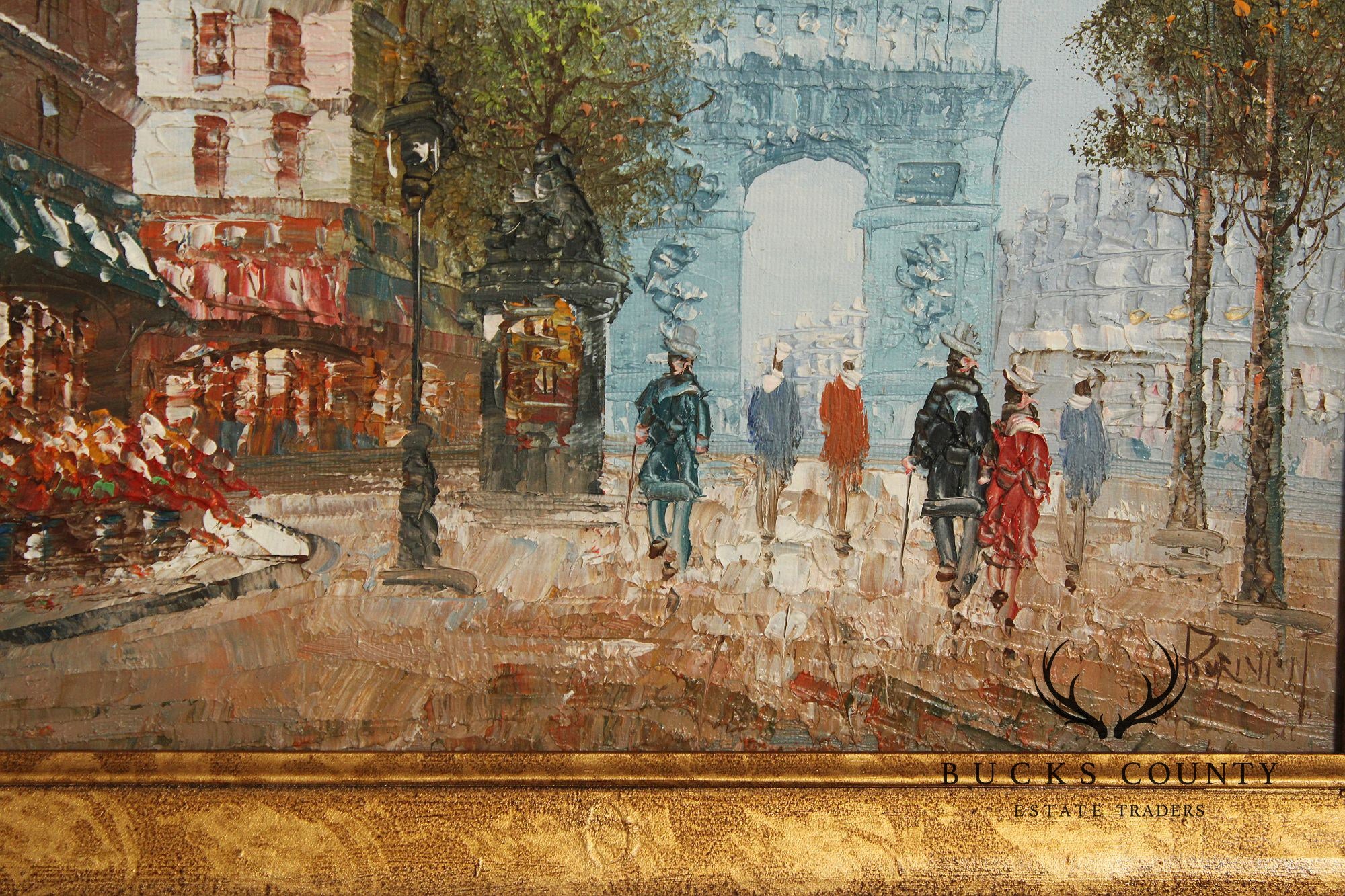 Caroline Burnett Impressionist Painting, Arc De Triomphe