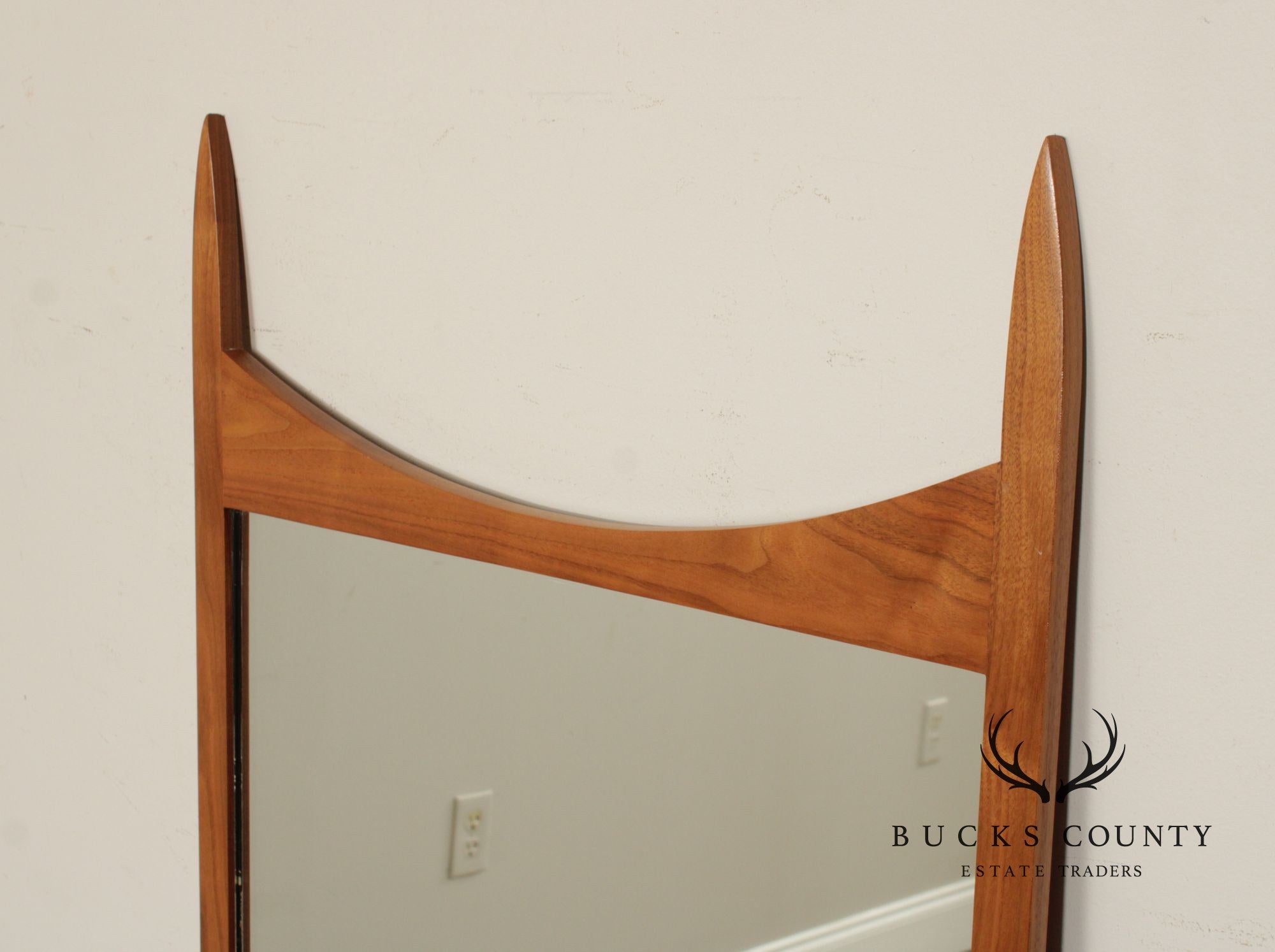 Mid Century Modern Walnut Wall Mirror