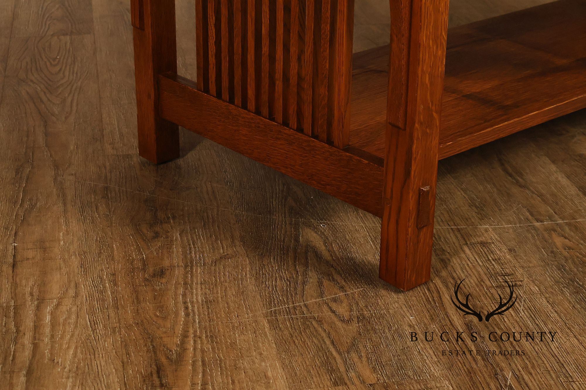 Stickley Mission Collection Oak Spindle Coffee Table