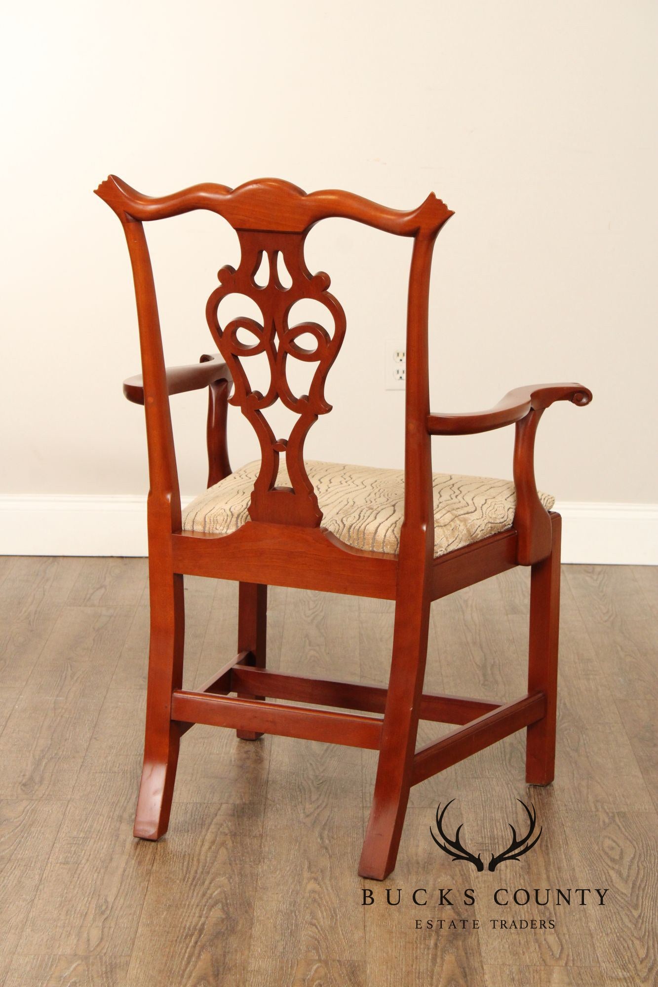 Eldred Wheeler Chippendale Style Set of Eight Cherry Dining Chairs