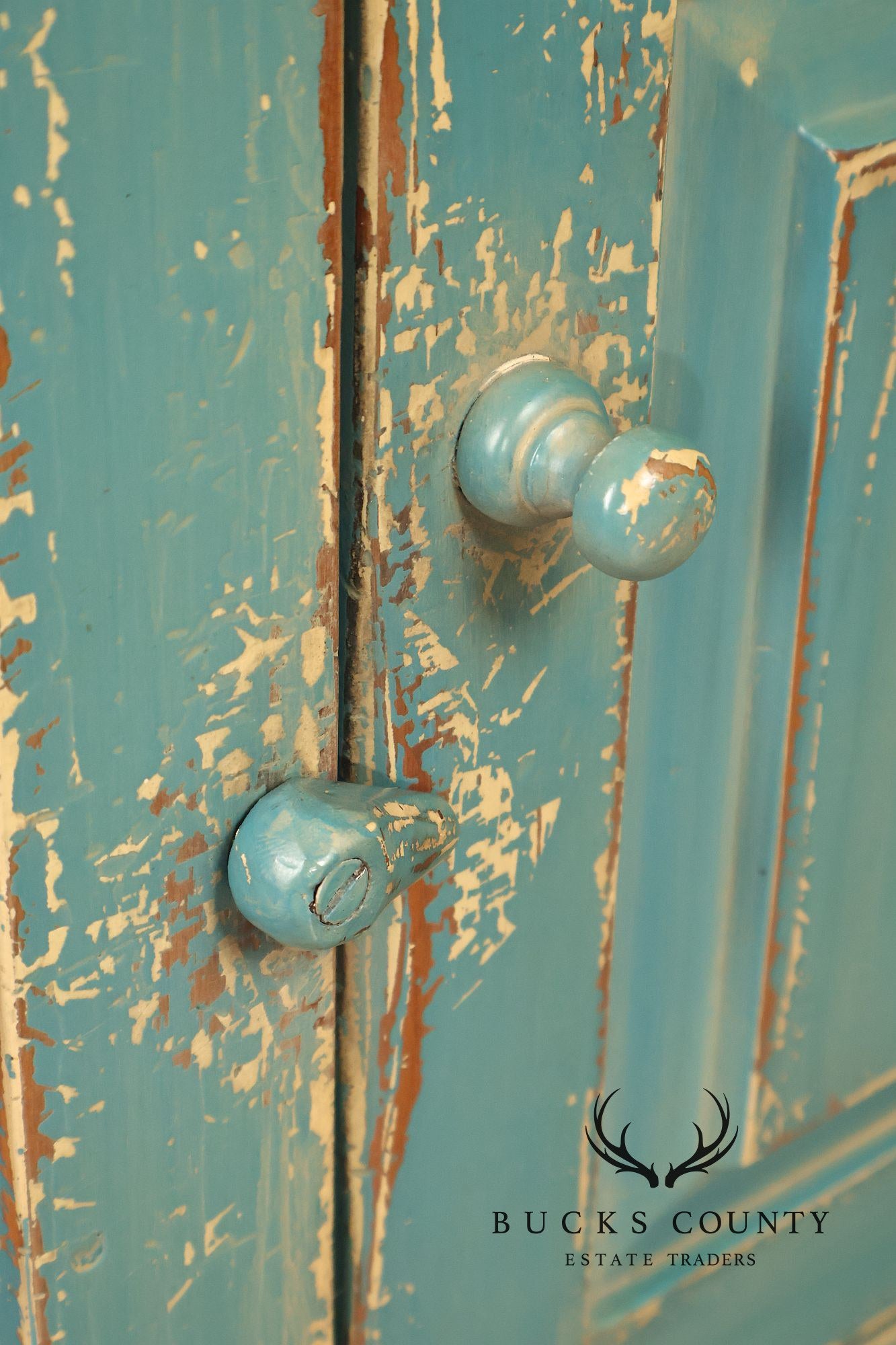 William Draper Distress Painted Side Cabinet