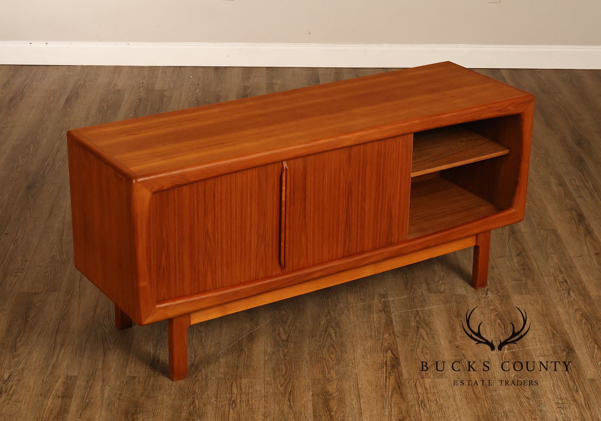 Danish Modern Teak Credenza By H.P. Hansen