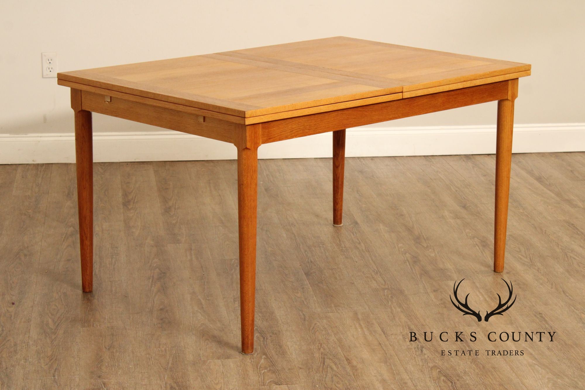 Danish Modern Extendable Dining Table